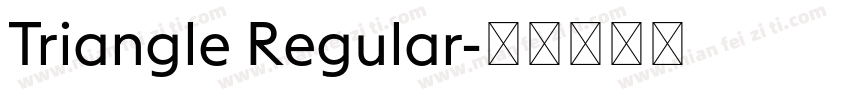 Triangle Regular字体转换